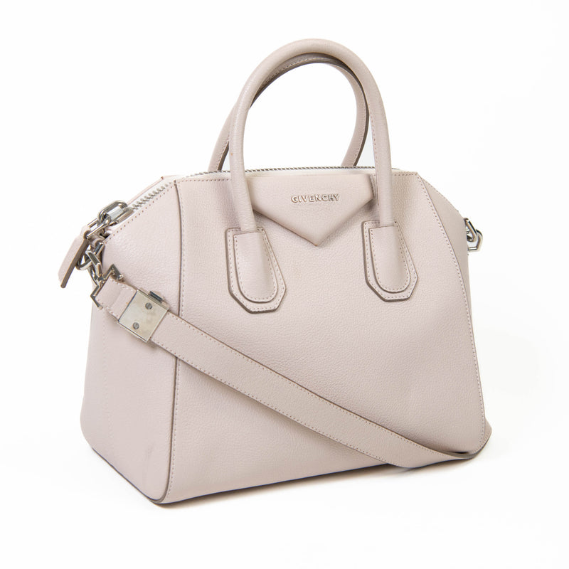 Givenchy Blush Pink Sugar Goatskin Small Antigona Crossbody