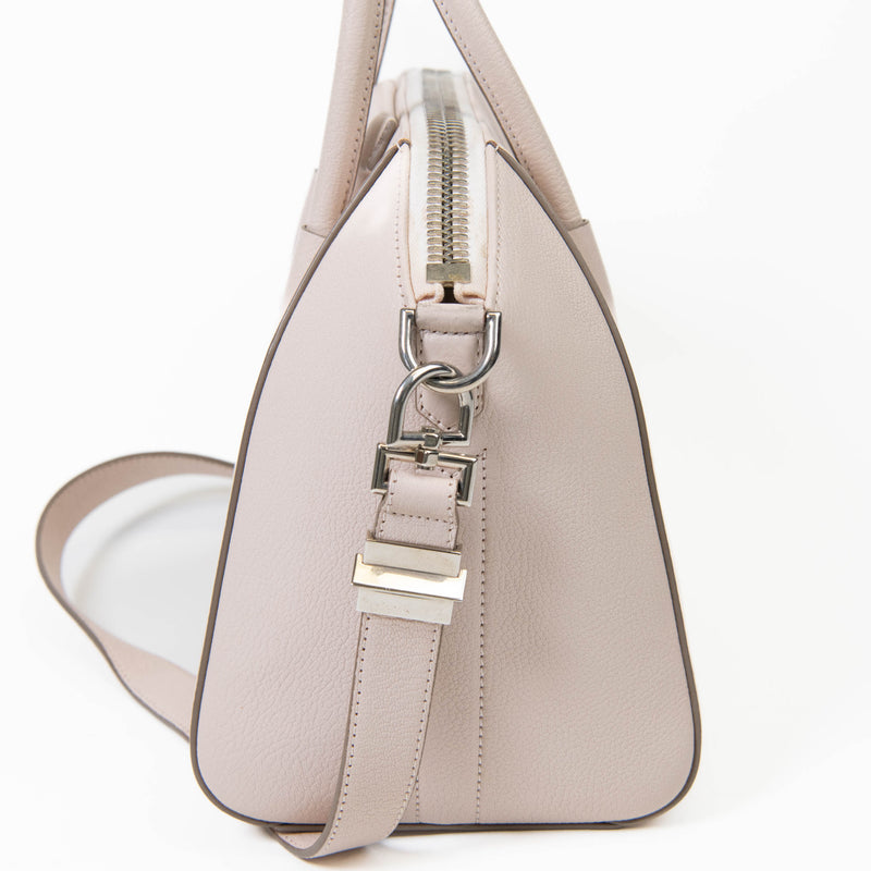 Givenchy Blush Pink Sugar Goatskin Small Antigona Crossbody