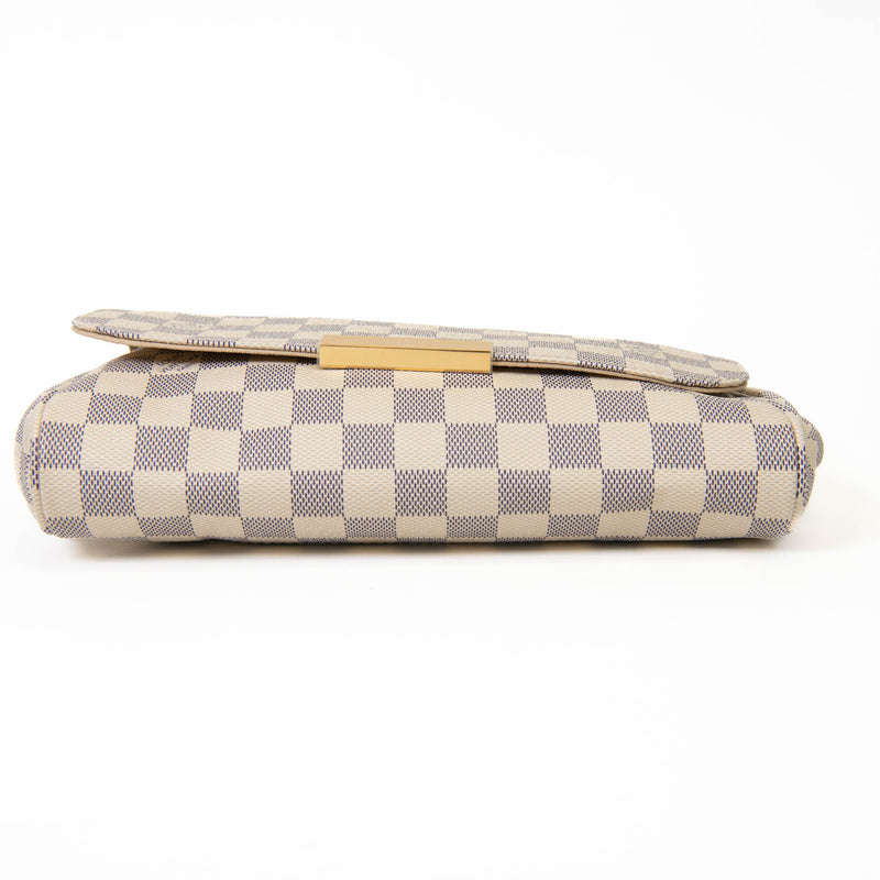 Louis Vuitton Blue and Cream Damier Azur Canvas Favorite MM