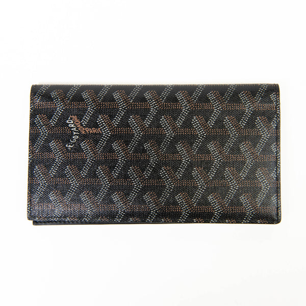 Goyard Black Goyardine Canvas Saint Pierre Wallet