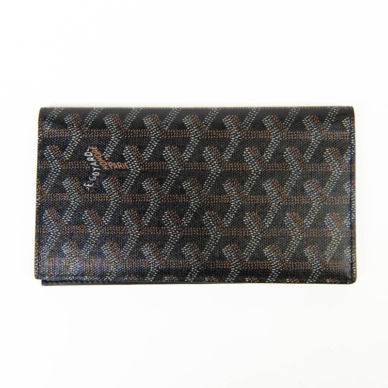 Goyard Black Goyardine Canvas Saint Pierre Wallet