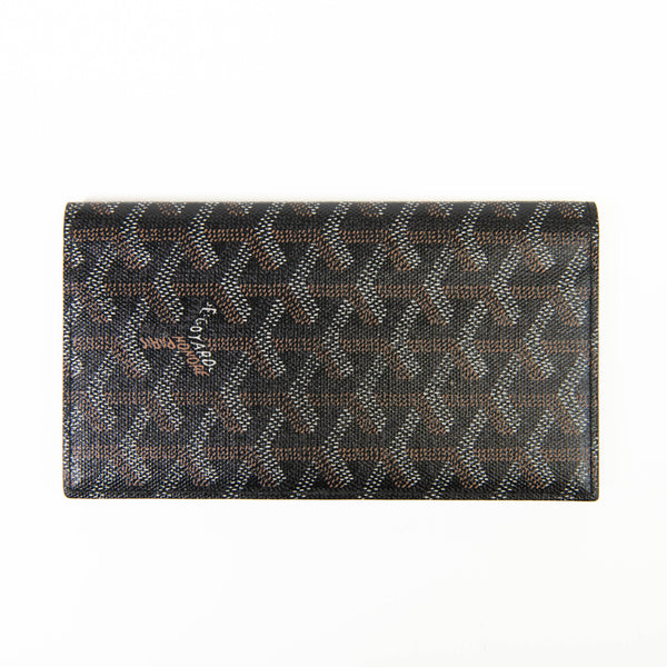 Goyard Black Goyardine Canvas Saint Pierre Wallet