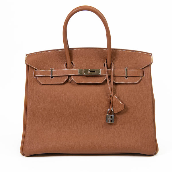 Hermes Gold Togo Leather 35cm Birkin Gold Hardware