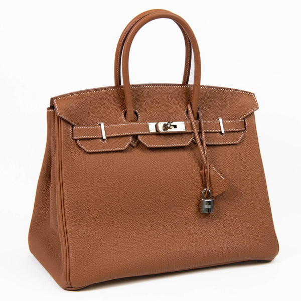 Hermes Gold Togo Leather 35cm Birkin Gold Hardware