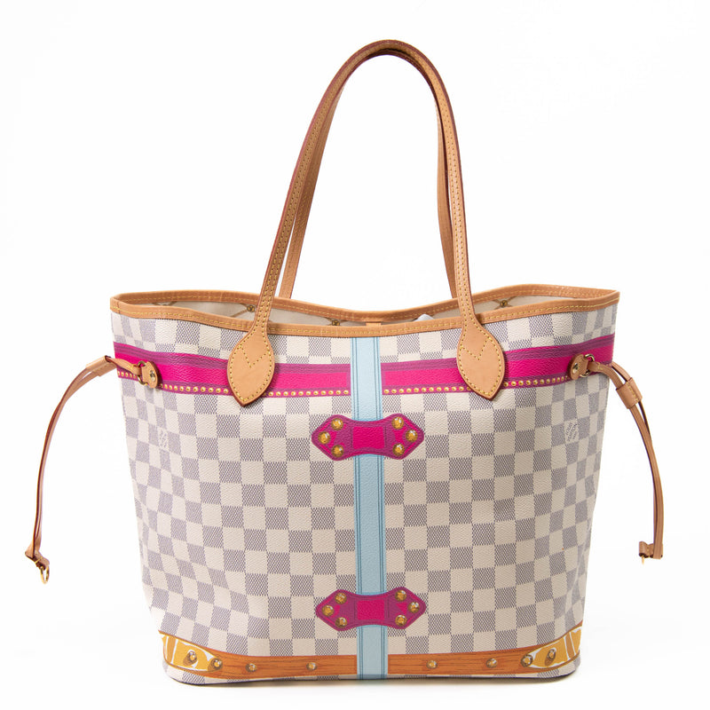 Louis Vuitton Damier Azur Summer Trunks Miami Neo Neverfull MM