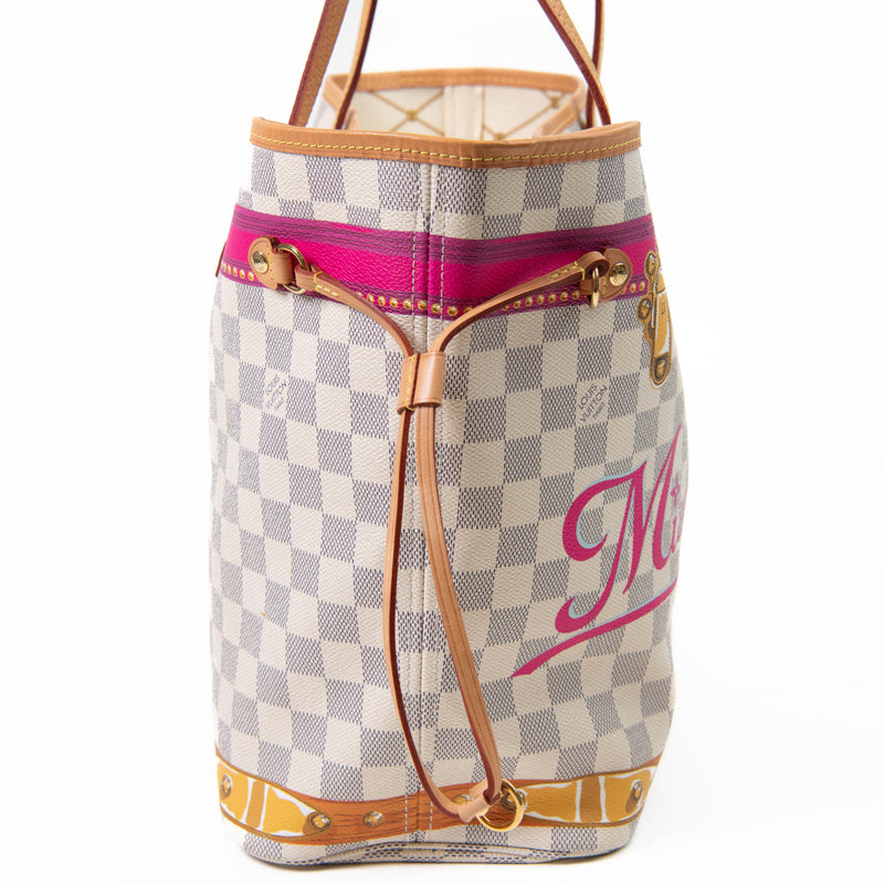 Louis Vuitton Damier Azur Summer Trunks Miami Neo Neverfull MM