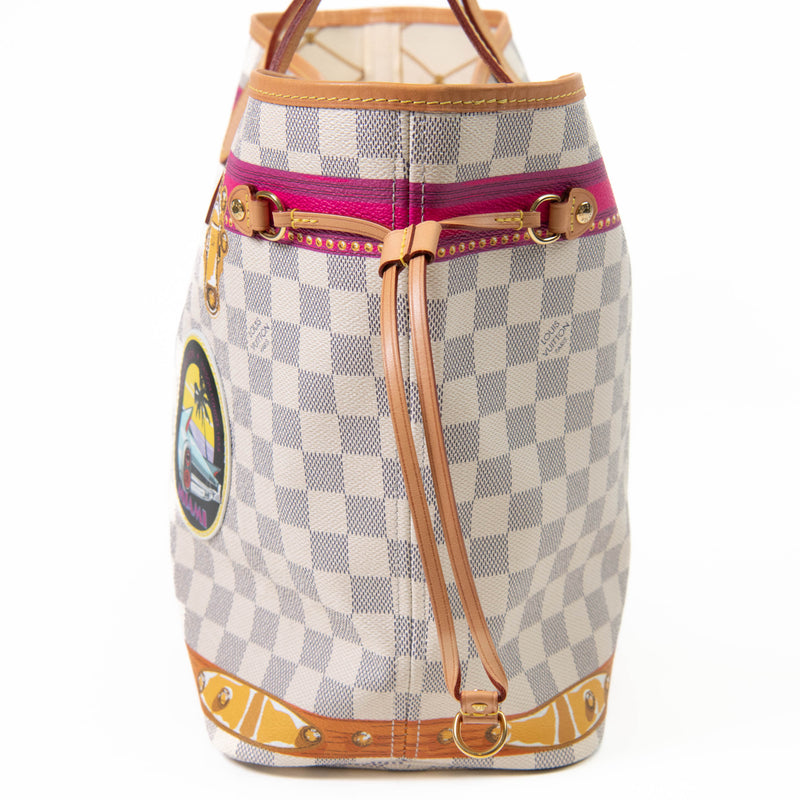 Louis Vuitton Damier Azur Summer Trunks Miami Neo Neverfull MM