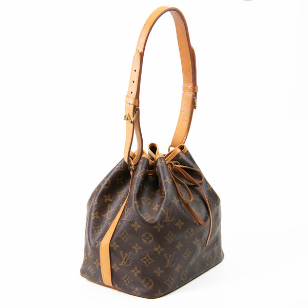 Louis Vuitton Brown Monogram Canvas Petit Noe Monogram Shoulder Bag