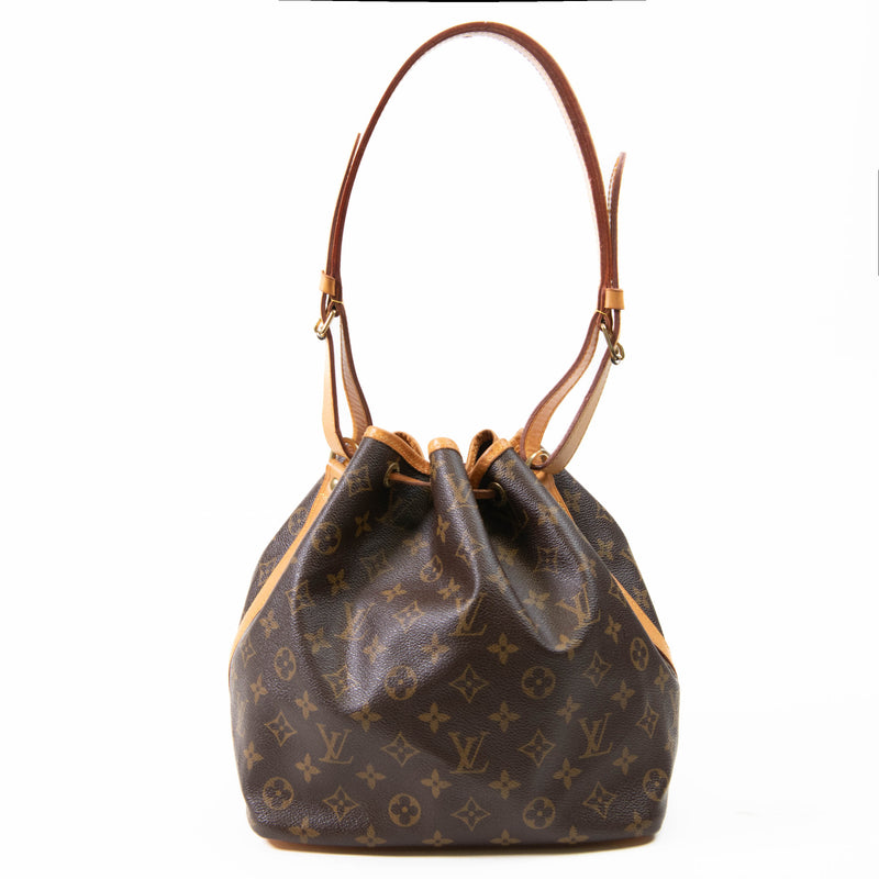 Louis Vuitton Brown Monogram Canvas Petit Noe Monogram Shoulder Bag