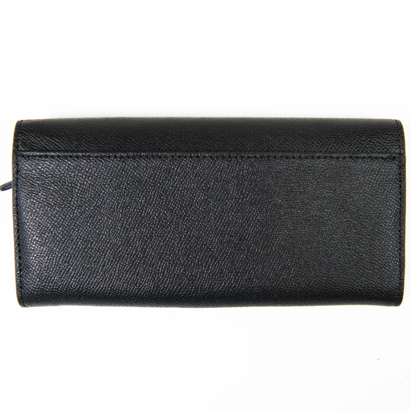 Coach F59949 Black Cross Grain Leather Long Wallet