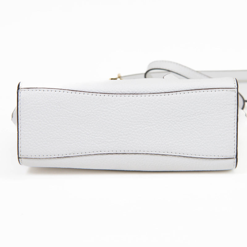 Michael Kors White Leather Hamilton Bag