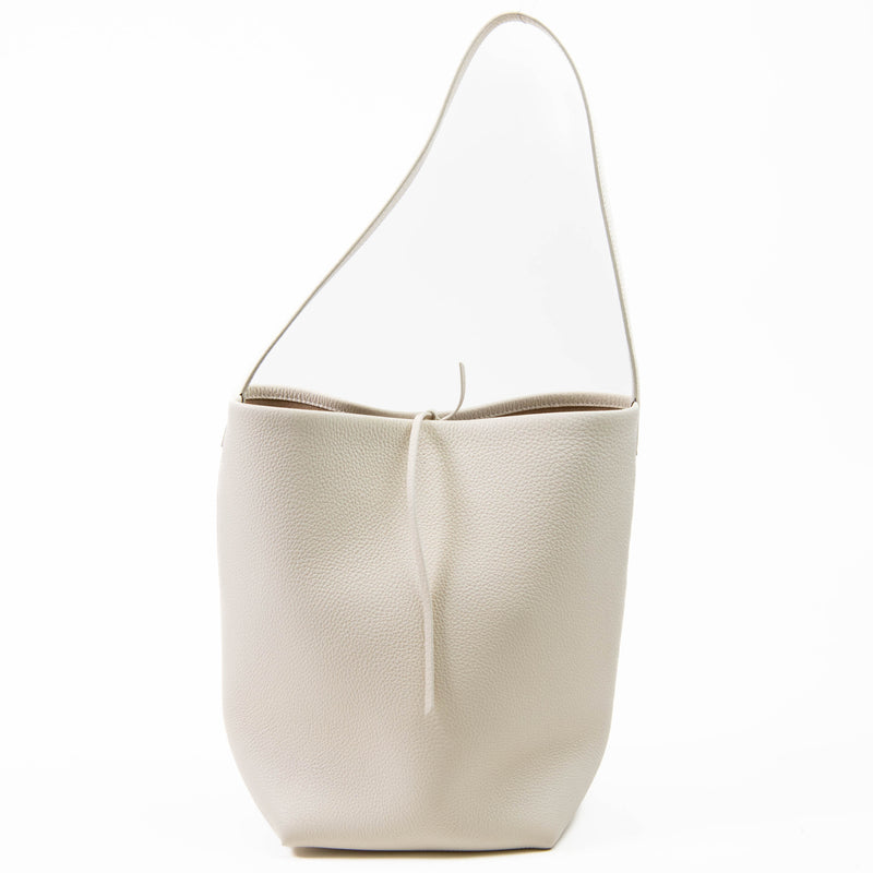 The Row Cream Small Park Leather Tote Bag