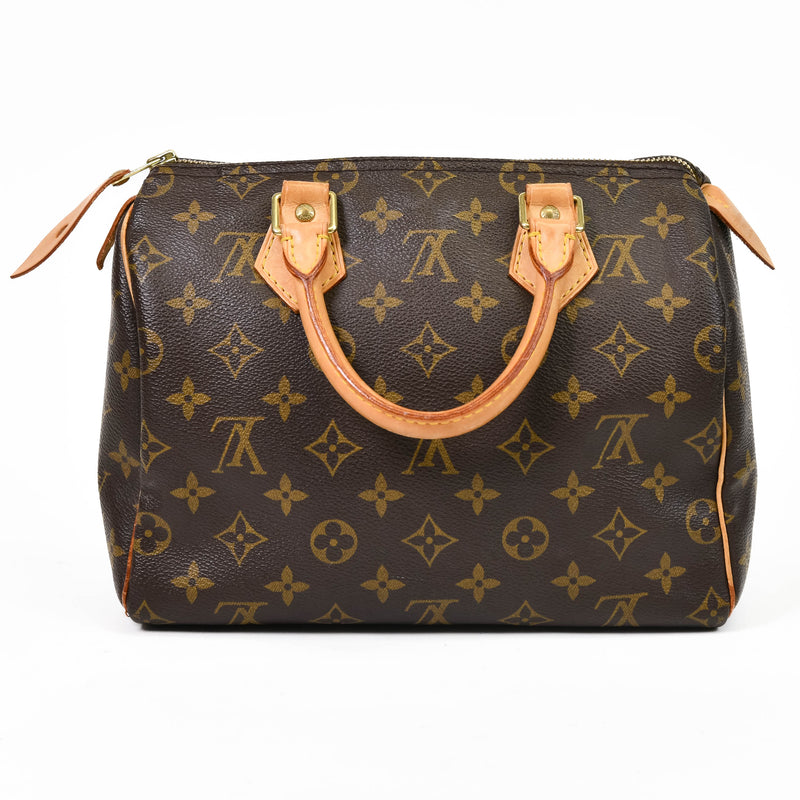 Louis Vuitton Brown Monogram Canvas Speedy 25 Tote