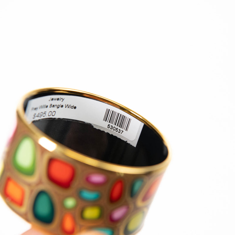 Frey Wille Multi Colored  Enamel Bordered Bangle