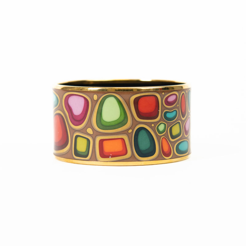 Frey Wille Multi Colored  Enamel Bordered Bangle