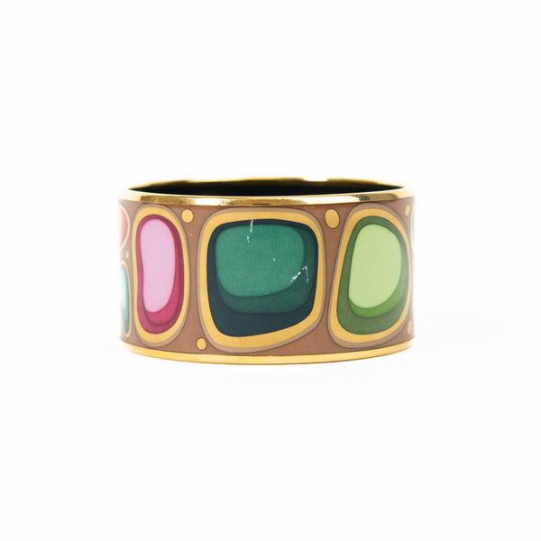 Frey Wille Multi Colored  Enamel Bordered Bangle