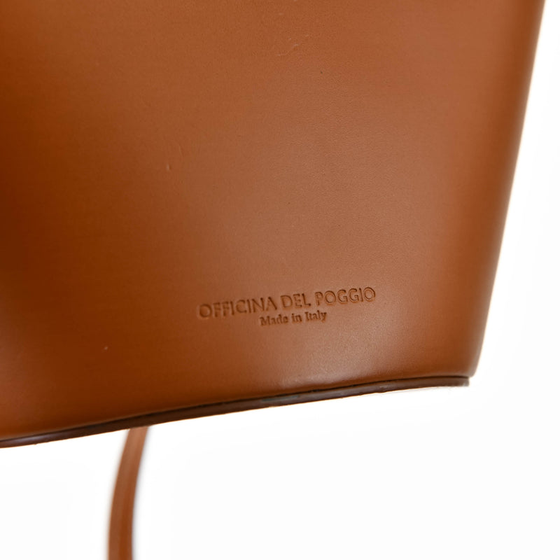 Officina del Poggio ODP Tan Leather Mini Cesta Basket Bag