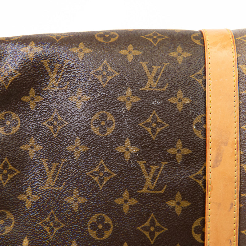 Louis Vuitton Brown Monogram Canvas Keepall Bandouliere 55