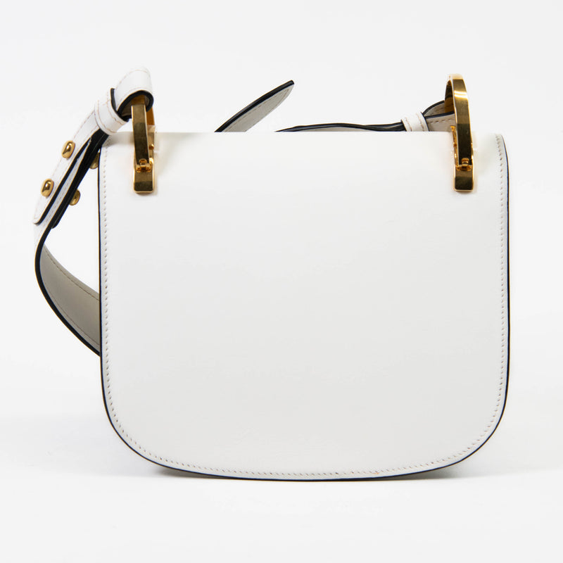 Prada Cream Leather Pionniere Bag Gold Hardware