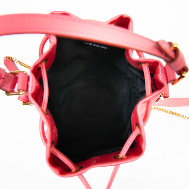 Tom Ford Pink Satin Disco Bucket Bag Gold Hardware