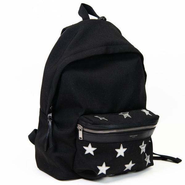 Saint Laurent Medium City Backpack Black Canvas