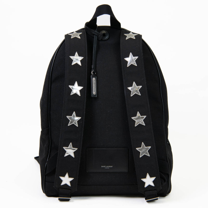 Saint Laurent Medium City Backpack Black Canvas