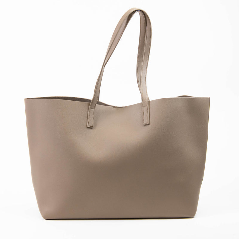 Saint Laurent Beige Leather East West Shopper Tote