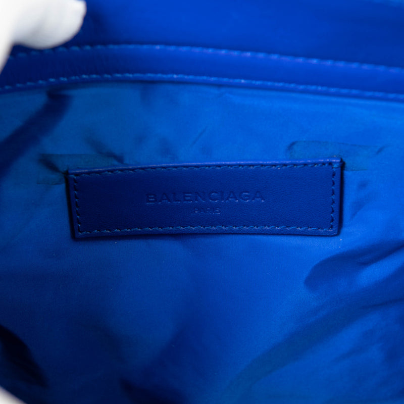 Balenciaga Blue Nylon Medium Cabas Tote Bag