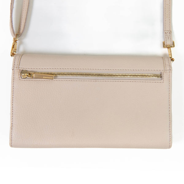 Hammitt AJ Crossbody Clutch, Limited Edition Barley Tan and Brushed Gold Tone Hardware