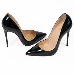 Christian Louboutin Black Patent Leather So Kate 120 Pumps Size 38