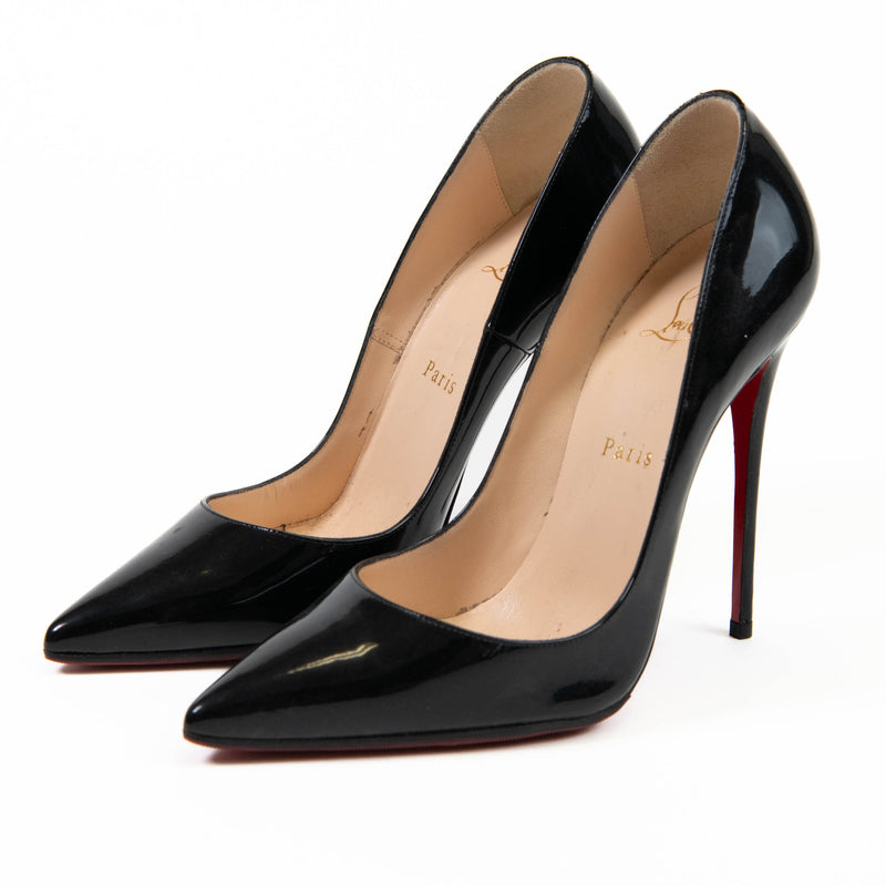 Christian Louboutin Black Patent Leather So Kate 120 Pumps Size 38