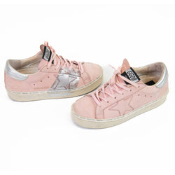 Golden Goose Pink Suede Leather Hi Star Sneakers Size 37