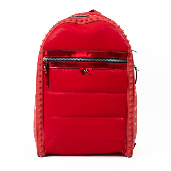 Christian Louboutin Red Nylon Backparis Backpack