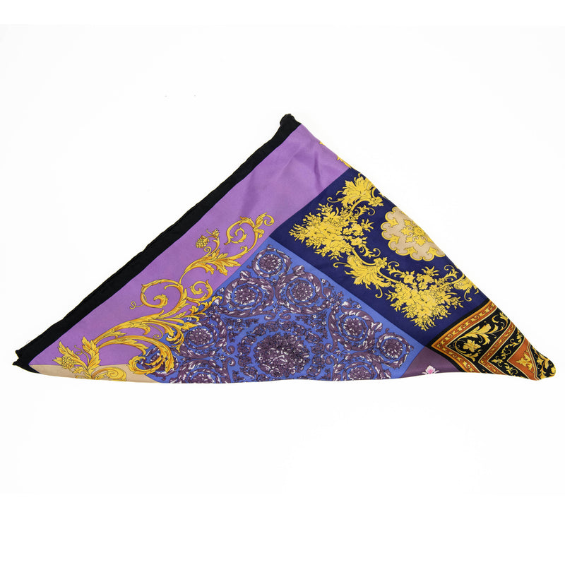 Versace Multi Colored Silk Scarf