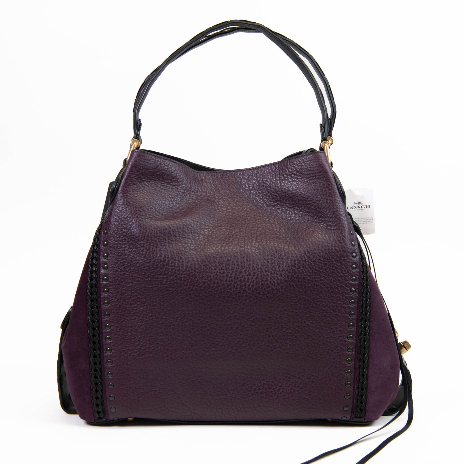 Coach edie leather shoulder bag on sale