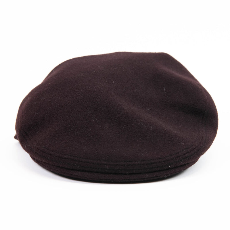 Hermes Burgundy Cashmere Buckle Hat Size 61