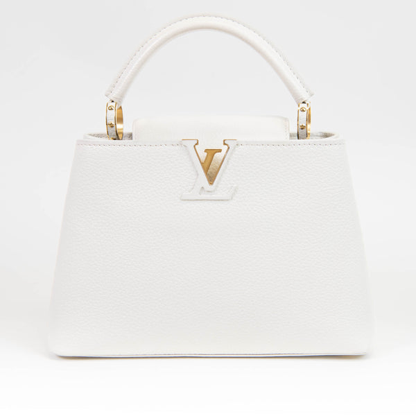 Louis Vuitton Off White Taurillon Leather Capucines BB Crossbody