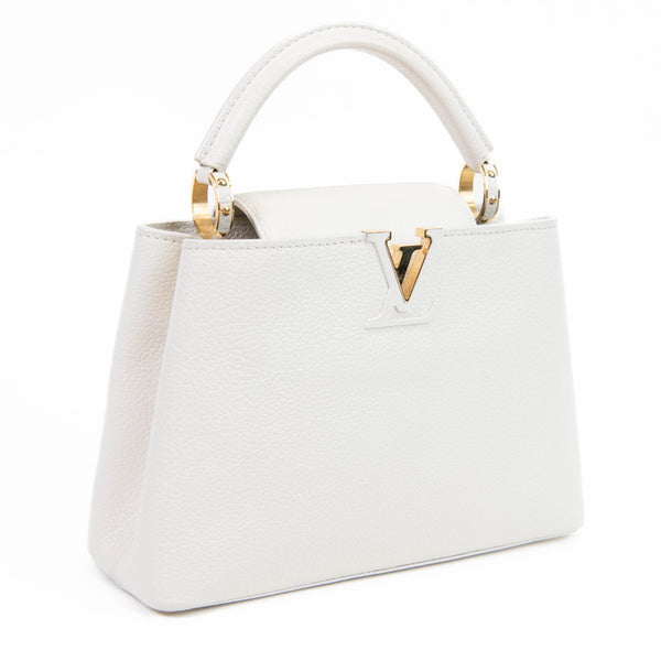 Louis Vuitton Off White Taurillon Leather Capucines BB Crossbody