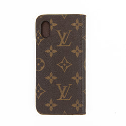 Louis Vuitton Brown Monogram Canvas iPhone XS Max Folio Case