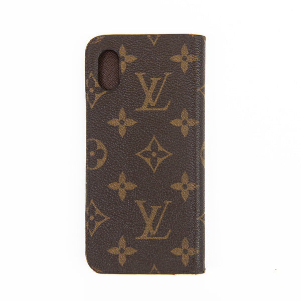 Louis Vuitton Brown Monogram Canvas iPhone XS Max Folio Case