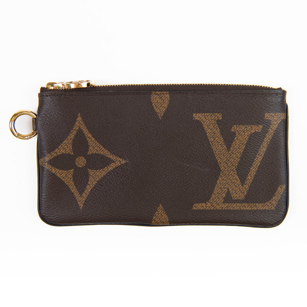 Louis Vuitton Reverse Brown Monogram Canvas Giant Rectangle Pouch