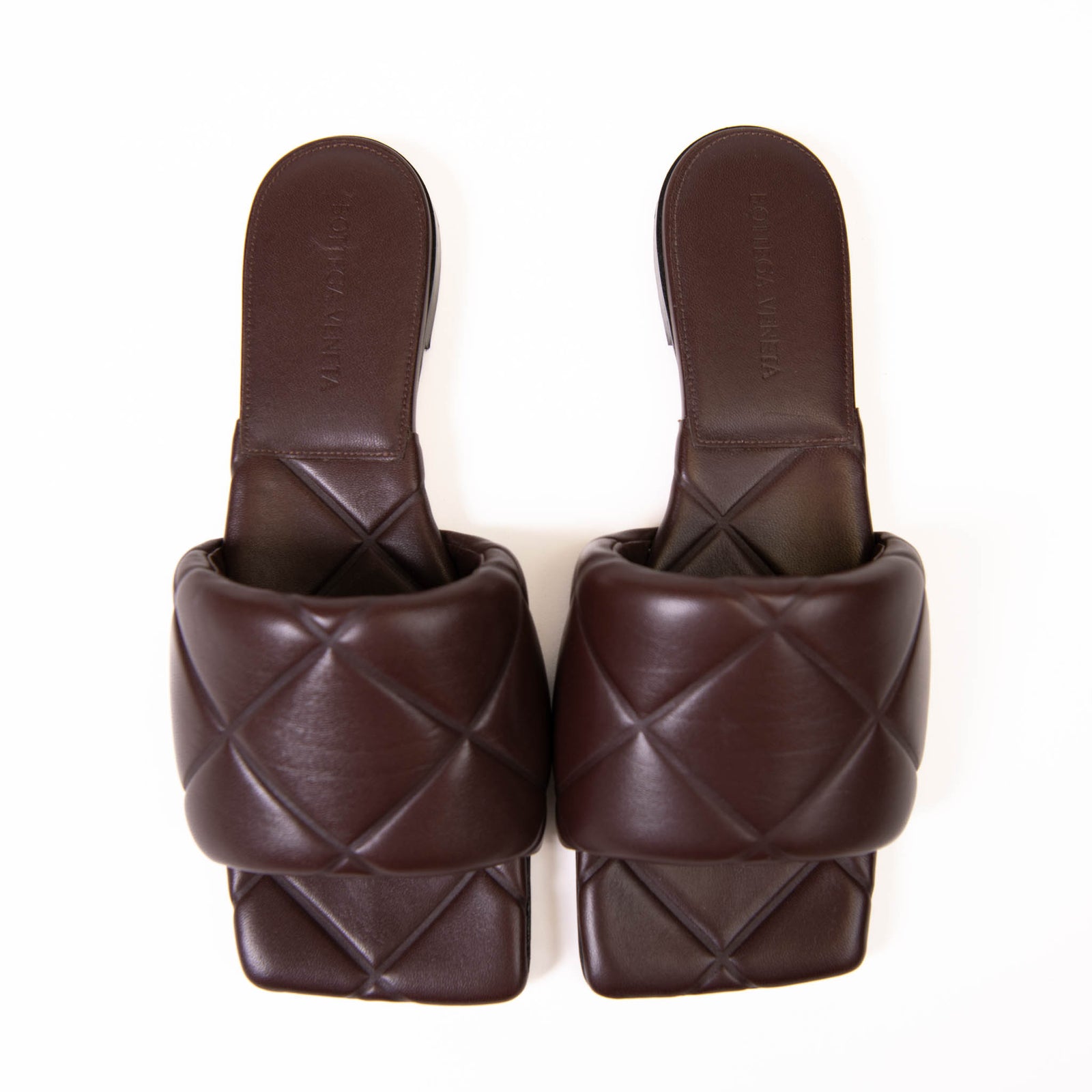 BOTTEGA VENETA Nappa Maxi Intrecciato Lido Mule Sandals 37