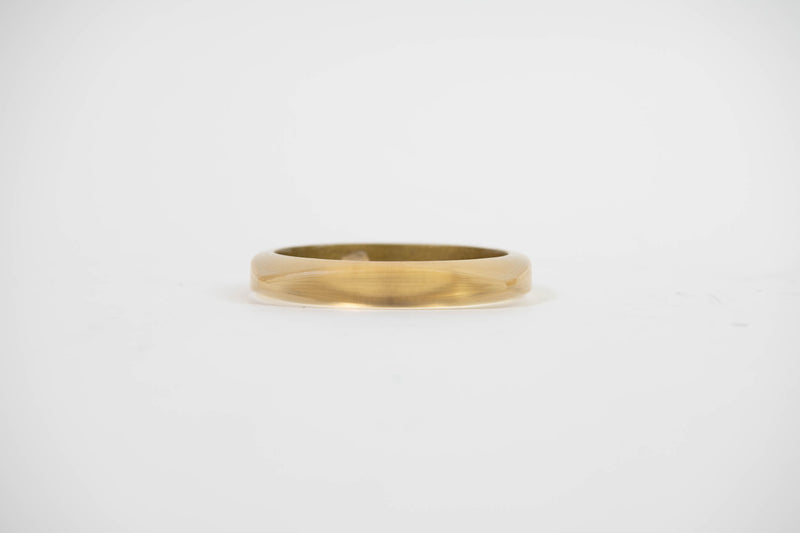 Alexis Bittar Gold plated and Brass Lucite Medium Tapered Bangle Bracelet