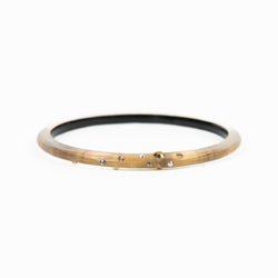 Alexis Bittar Lucite Gold Studded Thin Bangle