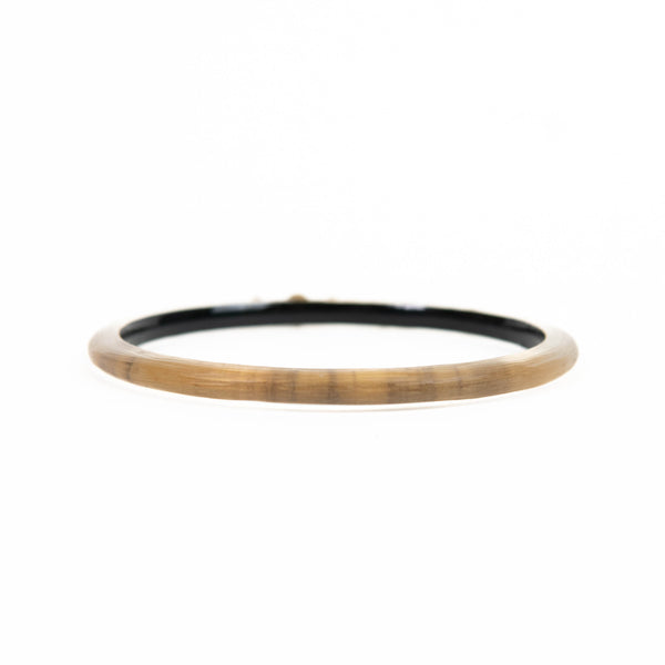 Alexis Bittar Lucite Gold Studded Thin Bangle