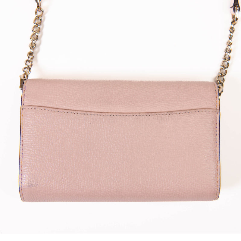 Kate Spade Light Pink Leather Paloma Road Flap Crossbody Bag