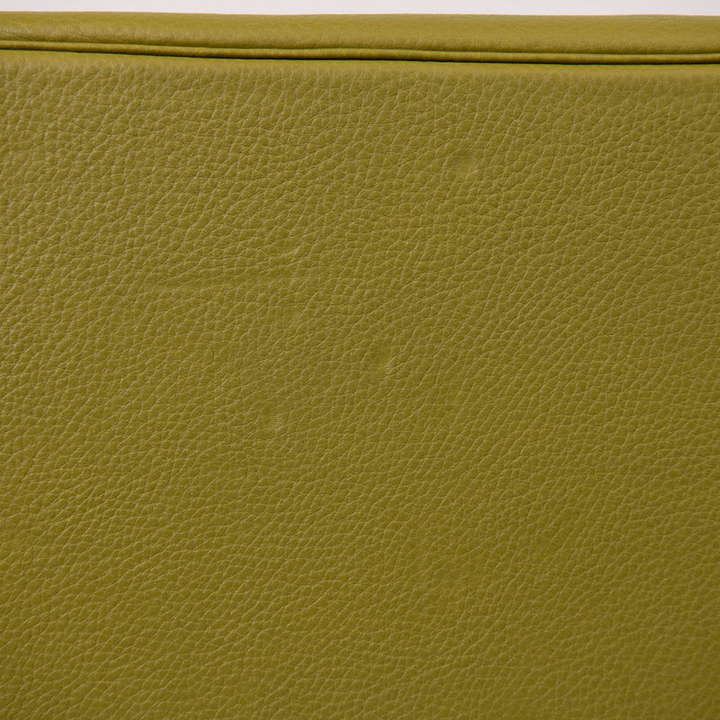 Hermes Vert Chartreuse Clemence Leather 40cm Birkin Palladium Hardware