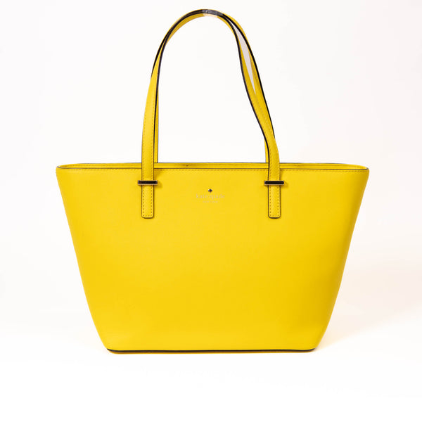 Kate Spade Yellow Leather Cedar Street Harmony Medium Tote