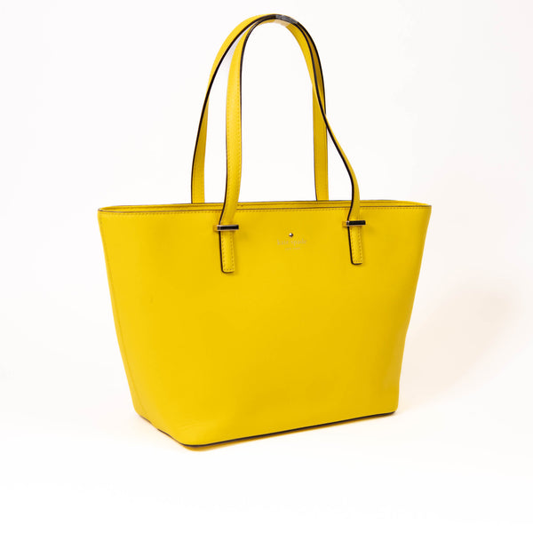 Kate Spade Yellow Leather Cedar Street Harmony Medium Tote