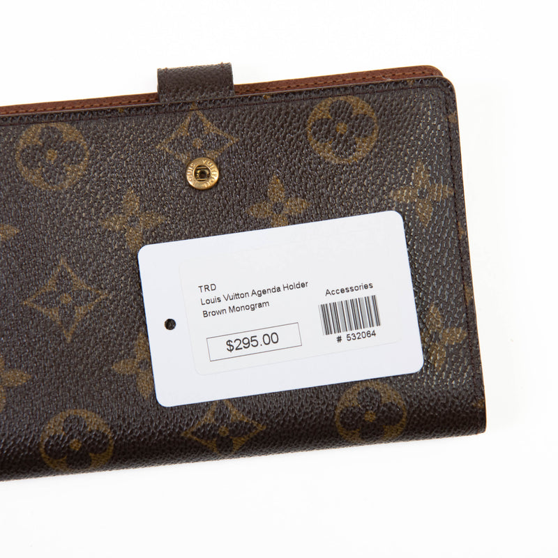 Louis Vuitton Brown Monogram Canvas Small Ring Agenda Cover